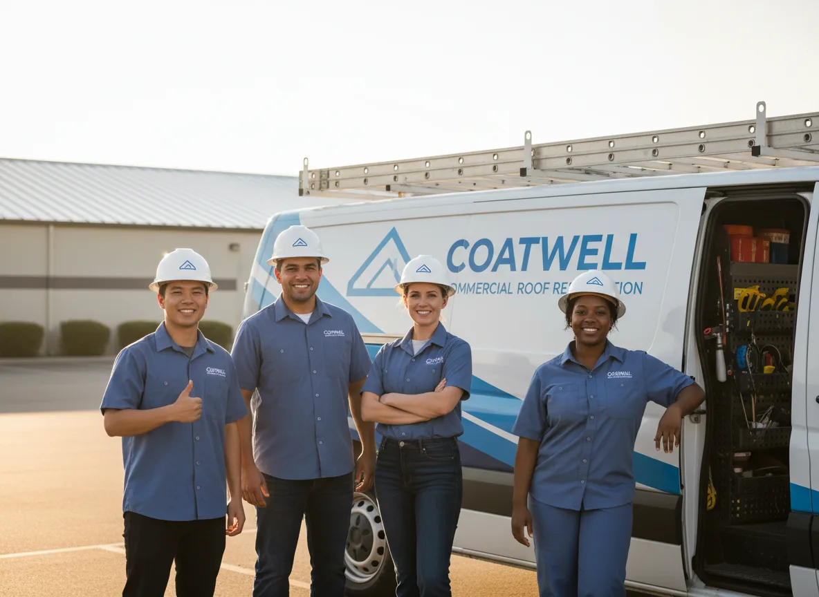 Commercial roof coating company in Pierron, IL